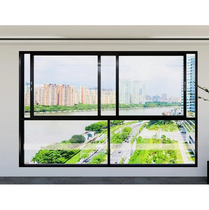 Doppelgleiten mit isoliertem Aluminiumfenster