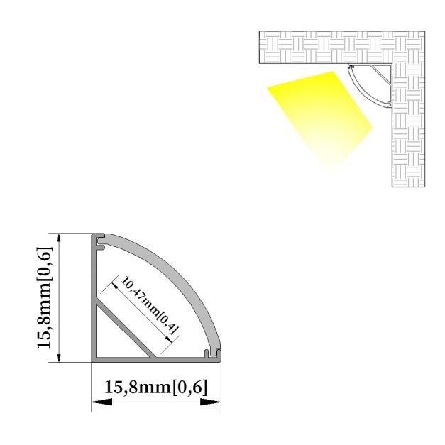 V-Form-LED-Aluminiumkanalprofil